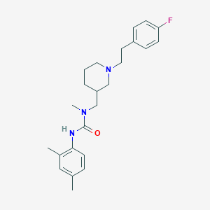 molecular formula C24H32FN3O B6136661 N'-(2,4-dimethylphenyl)-N-({1-[2-(4-fluorophenyl)ethyl]-3-piperidinyl}methyl)-N-methylurea 