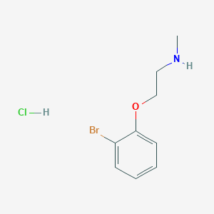 molecular formula C9H13BrClNO B6136755 [2-(2-bromophenoxy)ethyl]methylamine hydrochloride 