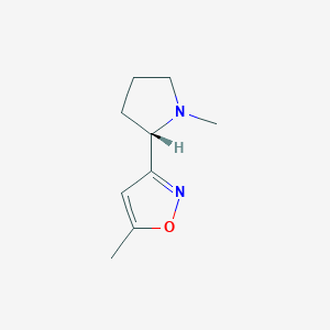 B061369 (S)-5-Methyl-3-(1-methylpyrrolidin-2-yl)isoxazole CAS No. 161423-38-7