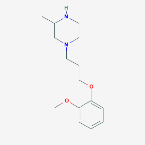 molecular formula C15H24N2O2 B6136929 1-[3-(2-methoxyphenoxy)propyl]-3-methylpiperazine 