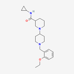 molecular formula C23H35N3O2 B6136953 N-cyclopropyl-1'-(2-ethoxybenzyl)-1,4'-bipiperidine-3-carboxamide 
