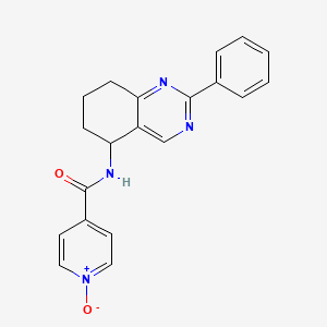 N-(2-phenyl-5,6,7,8-tetrahydro-5-quinazolinyl)isonicotinamide 1-oxide