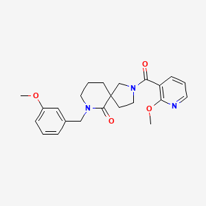 molecular formula C23H27N3O4 B6136987 7-(3-methoxybenzyl)-2-[(2-methoxy-3-pyridinyl)carbonyl]-2,7-diazaspiro[4.5]decan-6-one 