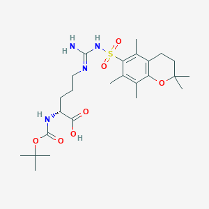 molecular formula C25H40N4O7S B613718 (2R)-5-[[氨基-[(2,2,5,7,8-五甲基-3,4-二氢色满-6-基)磺酰氨基]亚甲基]氨基]-2-[(2-甲基丙-2-基)氧羰基氨基]戊酸 CAS No. 214630-02-1