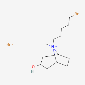 molecular formula C13H25Br2NO B6137201 8-(5-bromopentyl)-3-hydroxy-8-methyl-8-azoniabicyclo[3.2.1]octane bromide 