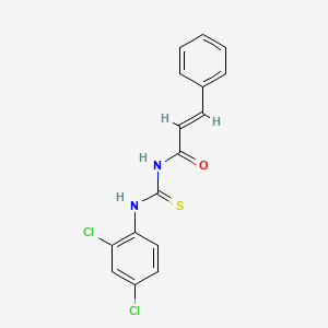 molecular formula C16H12Cl2N2OS B6137248 N-{[(2,4-dichlorophenyl)amino]carbonothioyl}-3-phenylacrylamide 
