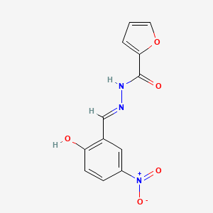 molecular formula C12H9N3O5 B6137259 N'-(2-hydroxy-5-nitrobenzylidene)-2-furohydrazide 