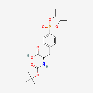 molecular formula C18H28NO7P B613733 Boc-4-phosphono-Phe(Et)2-OH CAS No. 154483-81-5