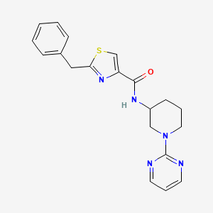 molecular formula C20H21N5OS B6137345 2-benzyl-N-[1-(2-pyrimidinyl)-3-piperidinyl]-1,3-thiazole-4-carboxamide 