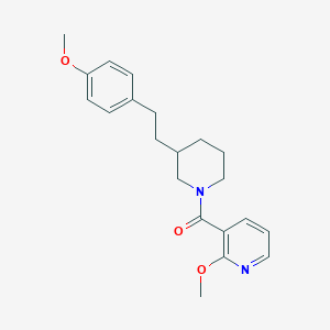 molecular formula C21H26N2O3 B6137352 2-methoxy-3-({3-[2-(4-methoxyphenyl)ethyl]-1-piperidinyl}carbonyl)pyridine 