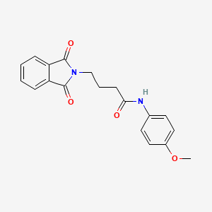 molecular formula C19H18N2O4 B6137365 4-(1,3-dioxo-1,3-dihydro-2H-isoindol-2-yl)-N-(4-methoxyphenyl)butanamide 