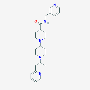 molecular formula C25H35N5O B6137382 1'-[1-methyl-2-(2-pyridinyl)ethyl]-N-(3-pyridinylmethyl)-1,4'-bipiperidine-4-carboxamide 