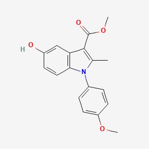 molecular formula C18H17NO4 B6137387 methyl 5-hydroxy-1-(4-methoxyphenyl)-2-methyl-1H-indole-3-carboxylate 
