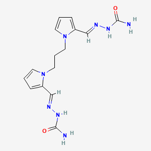 molecular formula C15H20N8O2 B6137391 1,1'-(1,3-propanediyl)bis(1H-pyrrole-2-carbaldehyde) disemicarbazone 