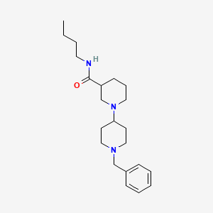 molecular formula C22H35N3O B6137399 1'-benzyl-N-butyl-1,4'-bipiperidine-3-carboxamide 
