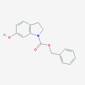 B061374 1H-Indole-1-carboxylic acid,2,3-dihydro-6-hydroxy-,phenylmethyl ester CAS No. 178201-65-5