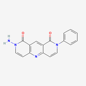 molecular formula C17H12N4O2 B6137424 2-amino-8-phenylpyrido[4,3-b]-1,6-naphthyridine-1,9(2H,8H)-dione 