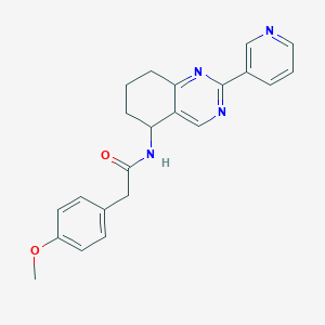 molecular formula C22H22N4O2 B6137511 2-(4-methoxyphenyl)-N-[2-(3-pyridinyl)-5,6,7,8-tetrahydro-5-quinazolinyl]acetamide 