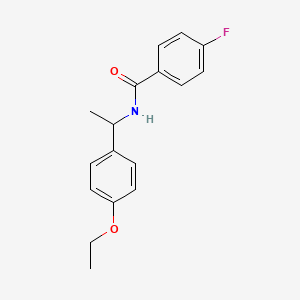 molecular formula C17H18FNO2 B6137577 N-[1-(4-ethoxyphenyl)ethyl]-4-fluorobenzamide 