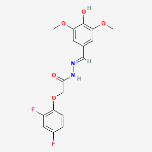 molecular formula C17H16F2N2O5 B6137648 2-(2,4-difluorophenoxy)-N'-(4-hydroxy-3,5-dimethoxybenzylidene)acetohydrazide 