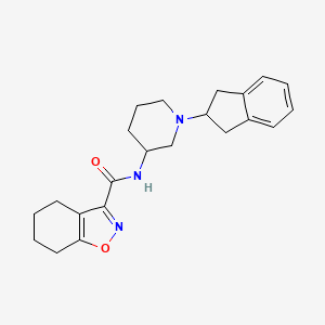 molecular formula C22H27N3O2 B6137697 N-[1-(2,3-dihydro-1H-inden-2-yl)piperidin-3-yl]-4,5,6,7-tetrahydro-2,1-benzisoxazole-3-carboxamide 