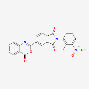molecular formula C23H13N3O6 B6137760 2-(2-methyl-3-nitrophenyl)-5-(4-oxo-4H-3,1-benzoxazin-2-yl)-1H-isoindole-1,3(2H)-dione 