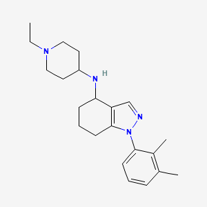 molecular formula C22H32N4 B6137787 1-(2,3-dimethylphenyl)-N-(1-ethyl-4-piperidinyl)-4,5,6,7-tetrahydro-1H-indazol-4-amine 