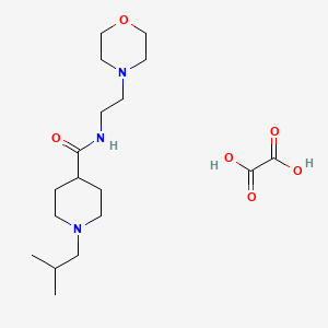 molecular formula C18H33N3O6 B6137844 1-isobutyl-N-[2-(4-morpholinyl)ethyl]-4-piperidinecarboxamide oxalate 