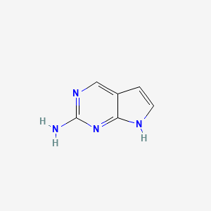 B613788 7H-Pyrrolo[2,3-d]pyrimidin-2-amine CAS No. 93366-88-2