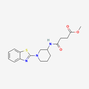 molecular formula C17H21N3O3S B6137942 methyl 4-{[1-(1,3-benzothiazol-2-yl)-3-piperidinyl]amino}-4-oxobutanoate 