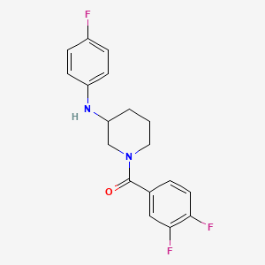1-(3,4-difluorobenzoyl)-N-(4-fluorophenyl)-3-piperidinamine