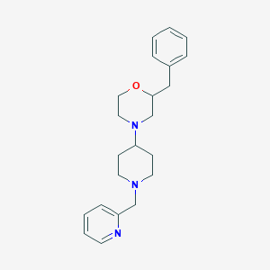 molecular formula C22H29N3O B6138030 2-benzyl-4-[1-(2-pyridinylmethyl)-4-piperidinyl]morpholine 