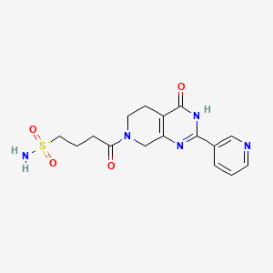 4-oxo-4-[4-oxo-2-(3-pyridinyl)-4,5,6,8-tetrahydropyrido[3,4-d]pyrimidin-7(3H)-yl]-1-butanesulfonamide