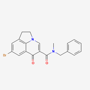 molecular formula C20H17BrN2O2 B6138160 N-benzyl-8-bromo-N-methyl-6-oxo-1,2-dihydro-6H-pyrrolo[3,2,1-ij]quinoline-5-carboxamide 