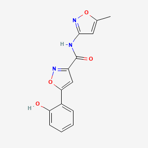 molecular formula C14H11N3O4 B6138177 5-(2-hydroxyphenyl)-N-(5-methyl-3-isoxazolyl)-3-isoxazolecarboxamide 