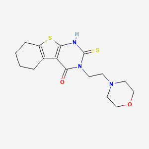 2-mercapto-3-[2-(4-morpholinyl)ethyl]-5,6,7,8-tetrahydro[1]benzothieno[2,3-d]pyrimidin-4(3H)-one