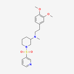 molecular formula C21H29N3O4S B6138276 N-[2-(3,4-dimethoxyphenyl)ethyl]-N-methyl-1-(3-pyridinylsulfonyl)-3-piperidinamine 