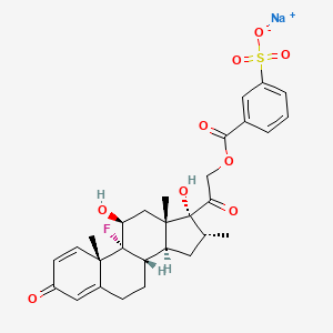 molecular formula C29H33FNaO9S B613843 Dexamethazone metasulfobenzoate sodium CAS No. 3936-02-5