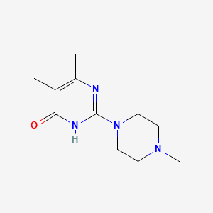 molecular formula C11H18N4O B6138435 5,6-dimethyl-2-(4-methyl-1-piperazinyl)-4(3H)-pyrimidinone 