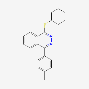 molecular formula C21H22N2S B6138475 1-(cyclohexylthio)-4-(4-methylphenyl)phthalazine 