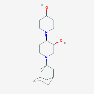 molecular formula C20H34N2O2 B6138481 (3'R*,4'R*)-1'-(1-adamantyl)-1,4'-bipiperidine-3',4-diol 
