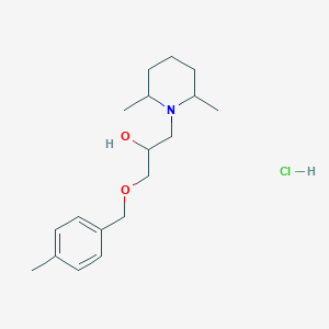 molecular formula C18H30ClNO2 B6138629 1-(2,6-dimethyl-1-piperidinyl)-3-[(4-methylbenzyl)oxy]-2-propanol hydrochloride 