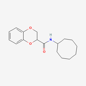 molecular formula C17H23NO3 B6138644 N-cyclooctyl-2,3-dihydro-1,4-benzodioxine-2-carboxamide 