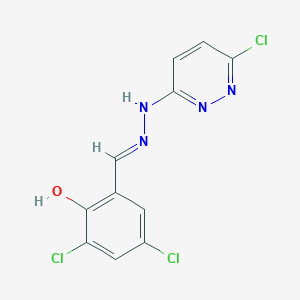 molecular formula C11H7Cl3N4O B6138648 3,5-dichloro-2-hydroxybenzaldehyde (6-chloro-3-pyridazinyl)hydrazone 