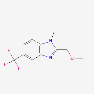 molecular formula C11H11F3N2O B6138718 2-(methoxymethyl)-1-methyl-5-(trifluoromethyl)-1H-benzimidazole 