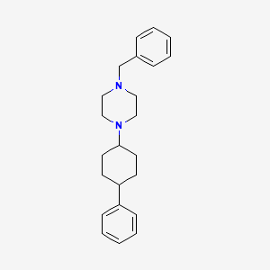 molecular formula C23H30N2 B6138804 1-benzyl-4-(4-phenylcyclohexyl)piperazine 