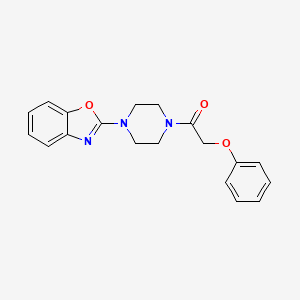 molecular formula C19H19N3O3 B6138814 2-[4-(phenoxyacetyl)piperazin-1-yl]-1,3-benzoxazole 