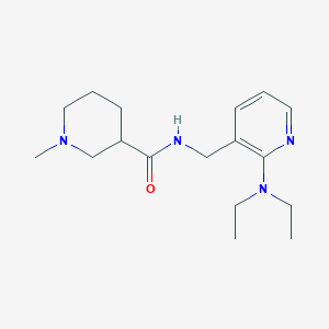 molecular formula C17H28N4O B6138856 N-{[2-(diethylamino)-3-pyridinyl]methyl}-1-methyl-3-piperidinecarboxamide 