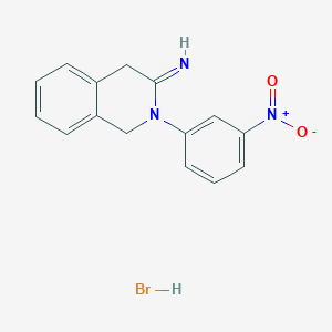 molecular formula C15H14BrN3O2 B6138861 2-(3-nitrophenyl)-1,4-dihydro-3(2H)-isoquinolinimine hydrobromide 