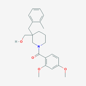 molecular formula C23H29NO4 B6138909 [1-(2,4-dimethoxybenzoyl)-3-(2-methylbenzyl)-3-piperidinyl]methanol 